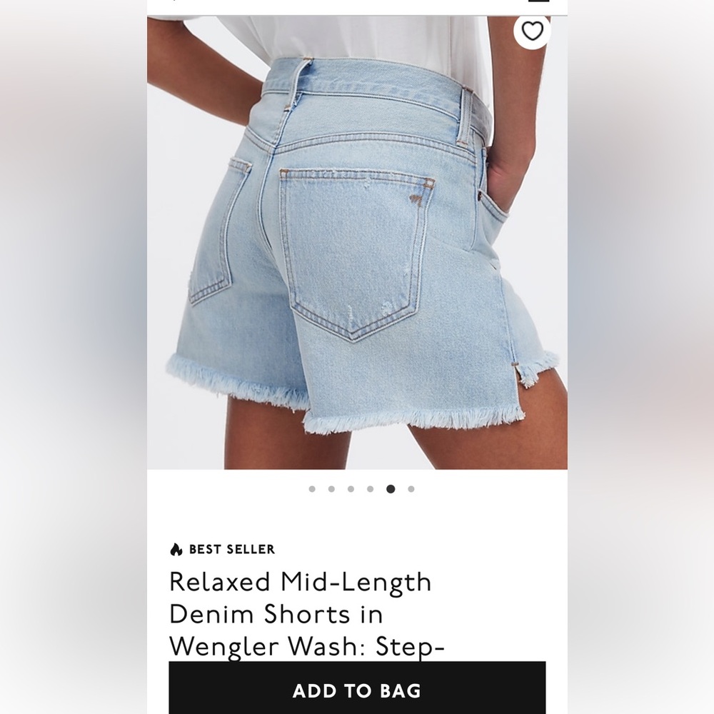 Madewell Relaxed fit denim shorts Sz 29